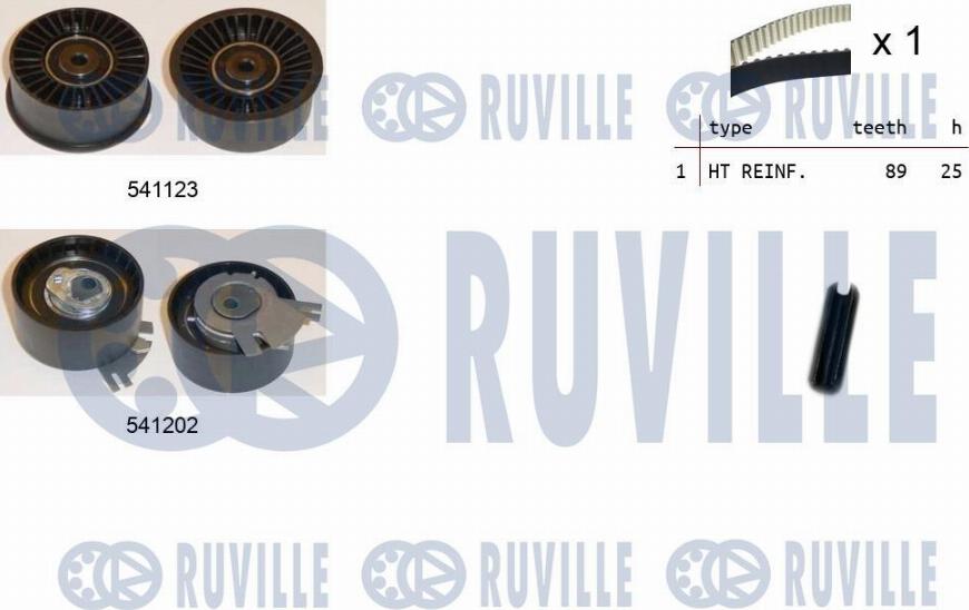 Ruville 550362 - Комплект ремня ГРМ xparts.lv