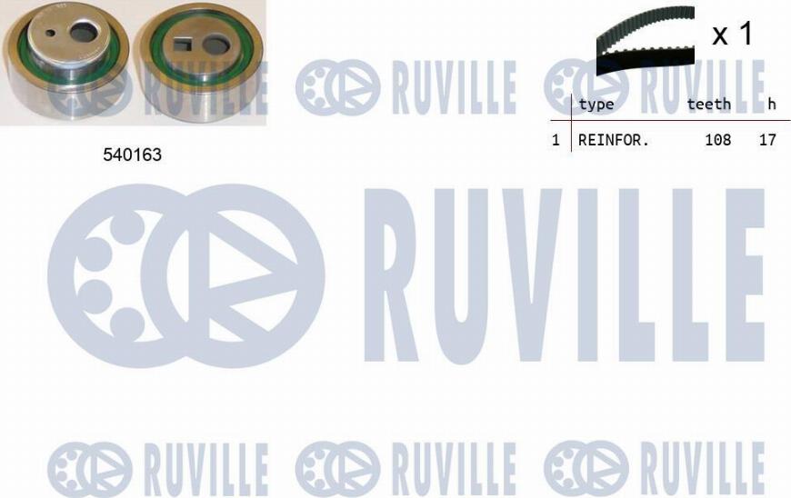 Ruville 550328 - Paskirstymo diržo komplektas xparts.lv
