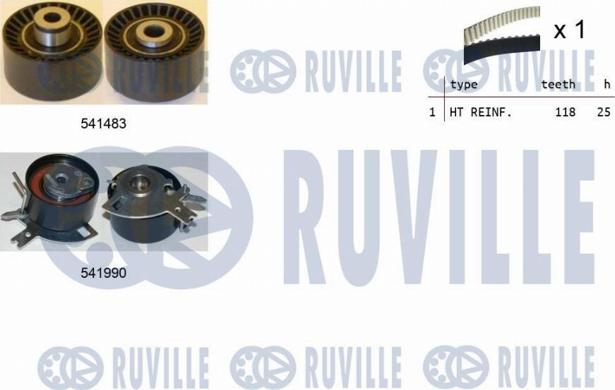 Ruville 550280 - Timing Belt Set xparts.lv