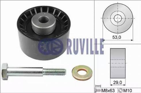 Ruville 55898 - Deflection / Guide Pulley, timing belt xparts.lv