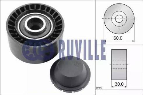 Ruville 55247 - Deflection / Guide Pulley, v-ribbed belt xparts.lv