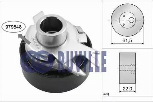 Ruville 55719 - Tensioner Pulley, timing belt xparts.lv