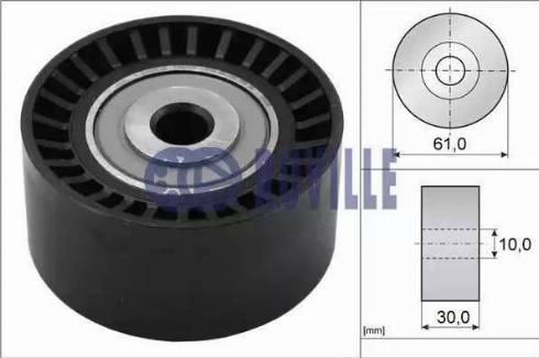 Ruville 56665 - Deflection / Guide Pulley, timing belt xparts.lv