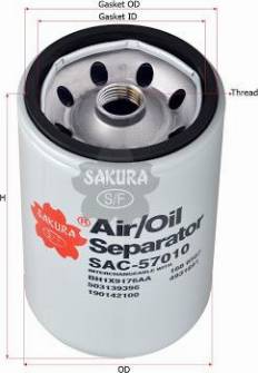 SAKURA SAC57010 - Gaisa filtrs xparts.lv