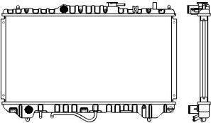 SAKURA Automotive 1461-0263 - Radiators, Motora dzesēšanas sistēma xparts.lv