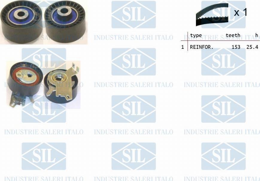 Saleri SIL TK1366 - Timing Belt Set xparts.lv