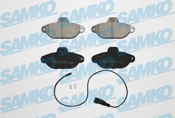 Samko 5SP462 - Тормозные колодки, дисковые, комплект xparts.lv