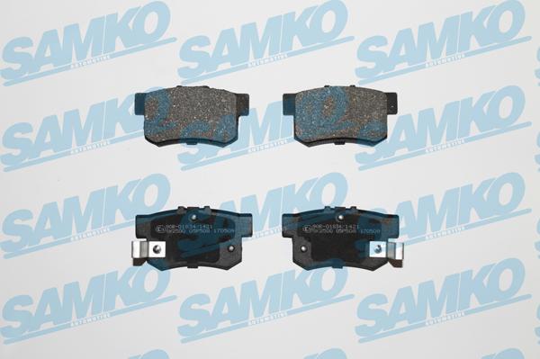 Samko 5SP508 - Тормозные колодки, дисковые, комплект xparts.lv
