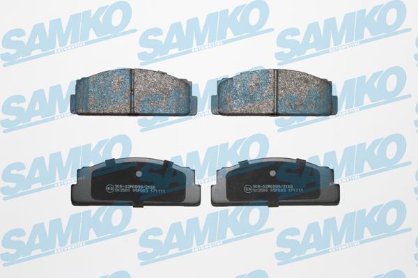 Samko 5SP003 - Brake Pad Set, disc brake xparts.lv