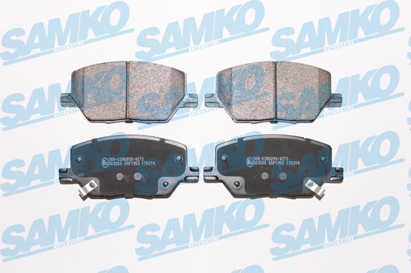Samko 5SP1953 - Тормозные колодки, дисковые, комплект xparts.lv