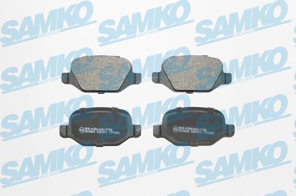 Samko 5SP871 - Brake Pad Set, disc brake xparts.lv
