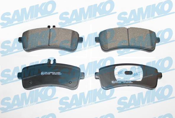 Samko 5SP2087 - Тормозные колодки, дисковые, комплект xparts.lv
