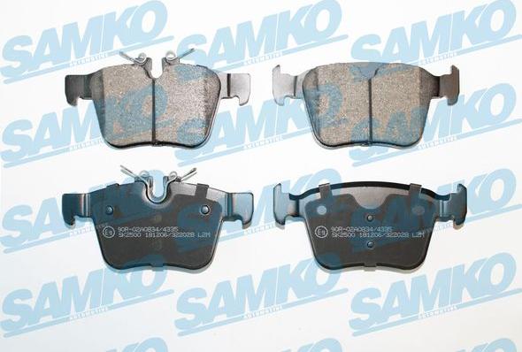 Samko 5SP2028 - Тормозные колодки, дисковые, комплект xparts.lv