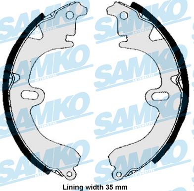 Samko 84530 - Комплект тормозных колодок, барабанные xparts.lv