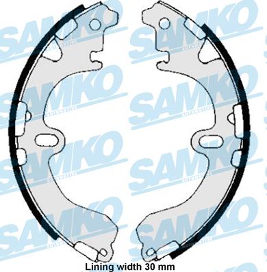 Samko 85810 - Brake Shoe Set xparts.lv