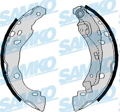 Samko 88630 - Комплект тормозных колодок, барабанные xparts.lv