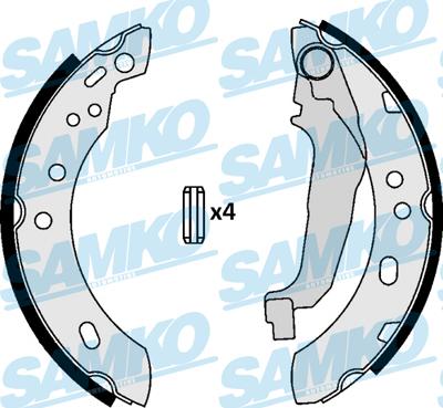 Samko 87090 - Brake Shoe Set xparts.lv