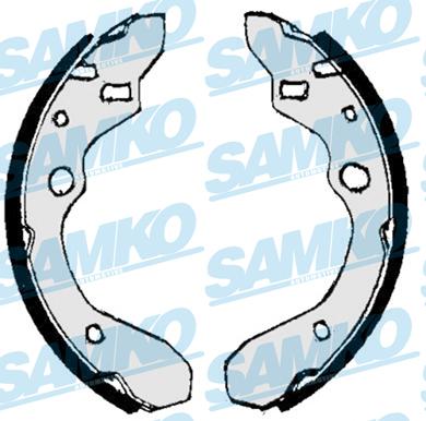 Samko 87010 - Комплект тормозных колодок, барабанные xparts.lv