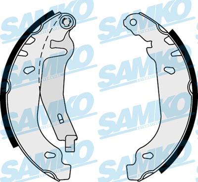 Samko 87830 - Комплект тормозных колодок, барабанные xparts.lv