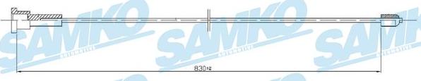 Samko C0553B - Cable, parking brake xparts.lv