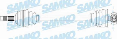 Samko DS20072 - Piedziņas vārpsta xparts.lv