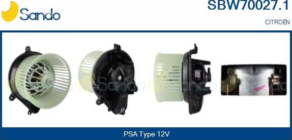 Sando SBW70027.1 - Salona ventilators xparts.lv