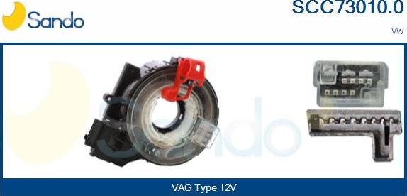 Sando SCC73010.0 - Clockspring, airbag xparts.lv