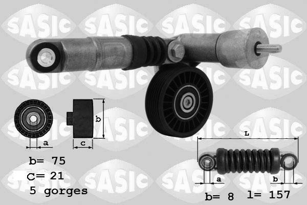 Sasic 1626047 - Belt Tensioner, v-ribbed belt xparts.lv