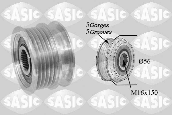 Sasic 1674006 - Pulley, alternator, freewheel clutch xparts.lv