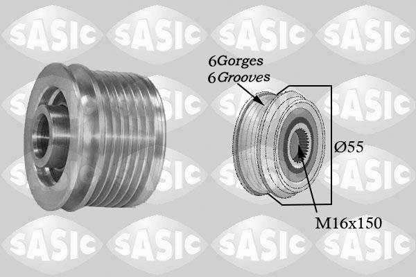 Sasic 1674001 - Pulley, alternator, freewheel clutch xparts.lv