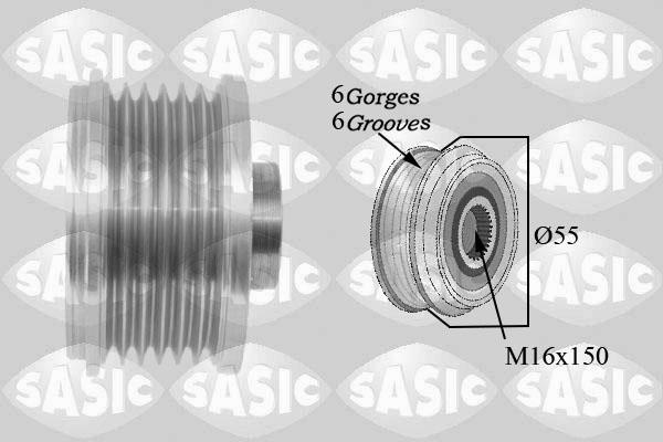 Sasic 1674007 - Pulley, alternator, freewheel clutch xparts.lv