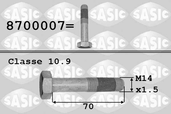 Sasic 8700007 - Pulley Bolt xparts.lv
