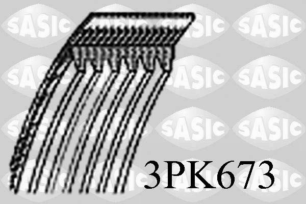 Sasic 3PK673 - V-Ribbed Belt xparts.lv