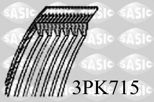 Sasic 3PK715 - V formos rumbuoti diržai xparts.lv