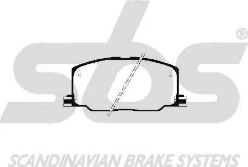 SBS 1501224515 - Brake Pad Set, disc brake xparts.lv