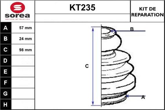 Sera KT235 - Putekļusargs, Piedziņas vārpsta xparts.lv