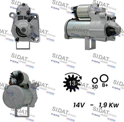 Sidat S12BH0650A2 - Starter xparts.lv