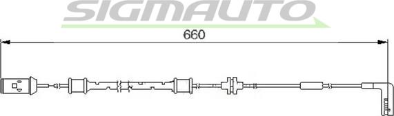 SIGMAUTO WI0560 - Indikators, Bremžu uzliku nodilums xparts.lv