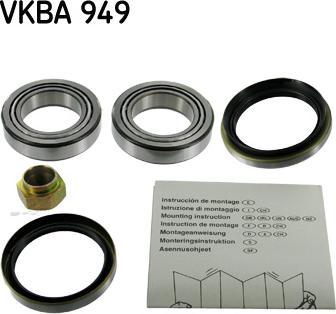 SKF VKBA 949 - Комплект подшипника ступицы колеса xparts.lv