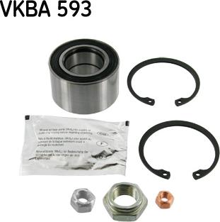 SKF VKBA 593 - Rato guolio komplektas xparts.lv
