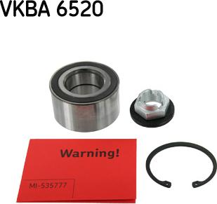 SKF VKBA 6520 - Wheel hub, bearing Kit xparts.lv
