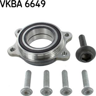 SKF VKBA 6649 - Комплект подшипника ступицы колеса xparts.lv