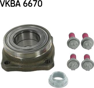 SKF VKBA 6670 - Rato guolio komplektas xparts.lv