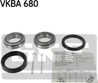 SKF VKBA 680 - Комплект подшипника ступицы колеса xparts.lv