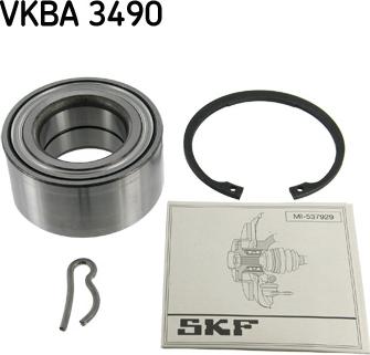 SKF VKBA 3490 - Комплект подшипника ступицы колеса xparts.lv
