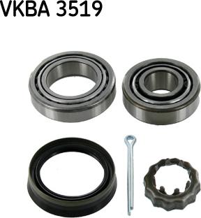 SKF VKBA 3519 - Комплект подшипника ступицы колеса xparts.lv
