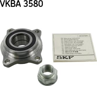 SKF VKBA 3580 - Комплект подшипника ступицы колеса xparts.lv