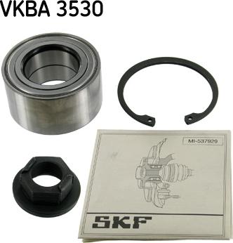 SKF VKBA 3530 - Комплект подшипника ступицы колеса xparts.lv