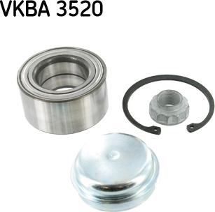 SKF VKBA 3520 - Wheel hub, bearing Kit xparts.lv