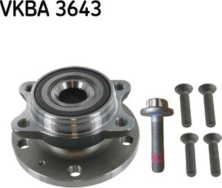 SKF VKBA 3643 - Комплект подшипника ступицы колеса xparts.lv